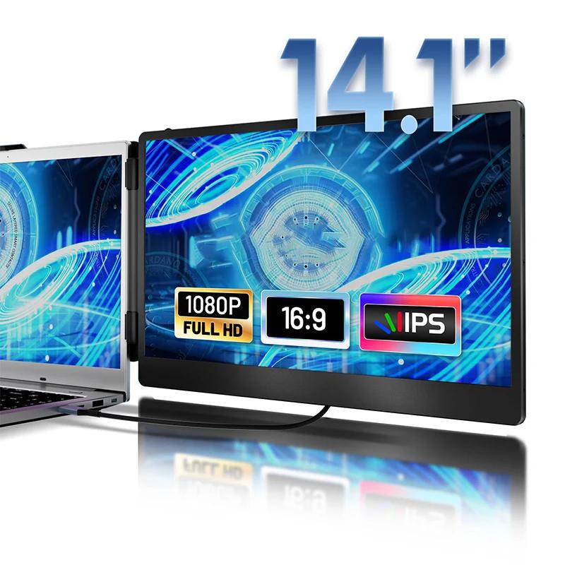 FHD 1080P IPS  Ʈ ũ ͽٴ, HDMI, USB-A, Tipo-C ÷  ÷, 14 ġ Ʈ 